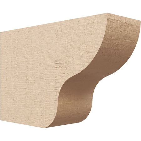 Ekena Millwork 4in. W x 8in. H x 12in. L Greensboro Woodgrain TimberThane Rafter Tail, Primed Tan RFTUR04X08X12GRNRCPR